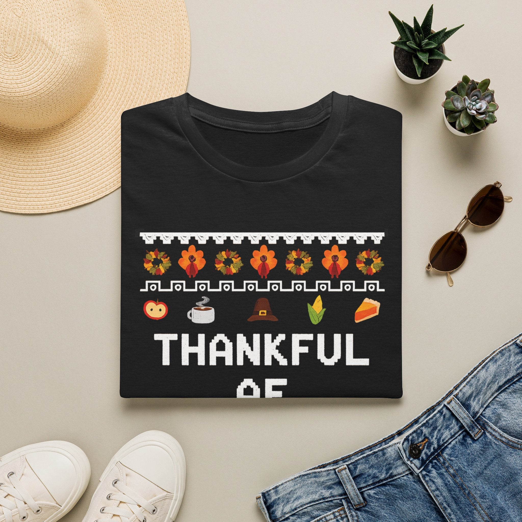 Thankful AF Thanksgiving T-Shirt — Cozy Fall Holiday Tee
