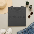 Coffee & Dogs T-Shirt — Minimalist Dog Lover Tee