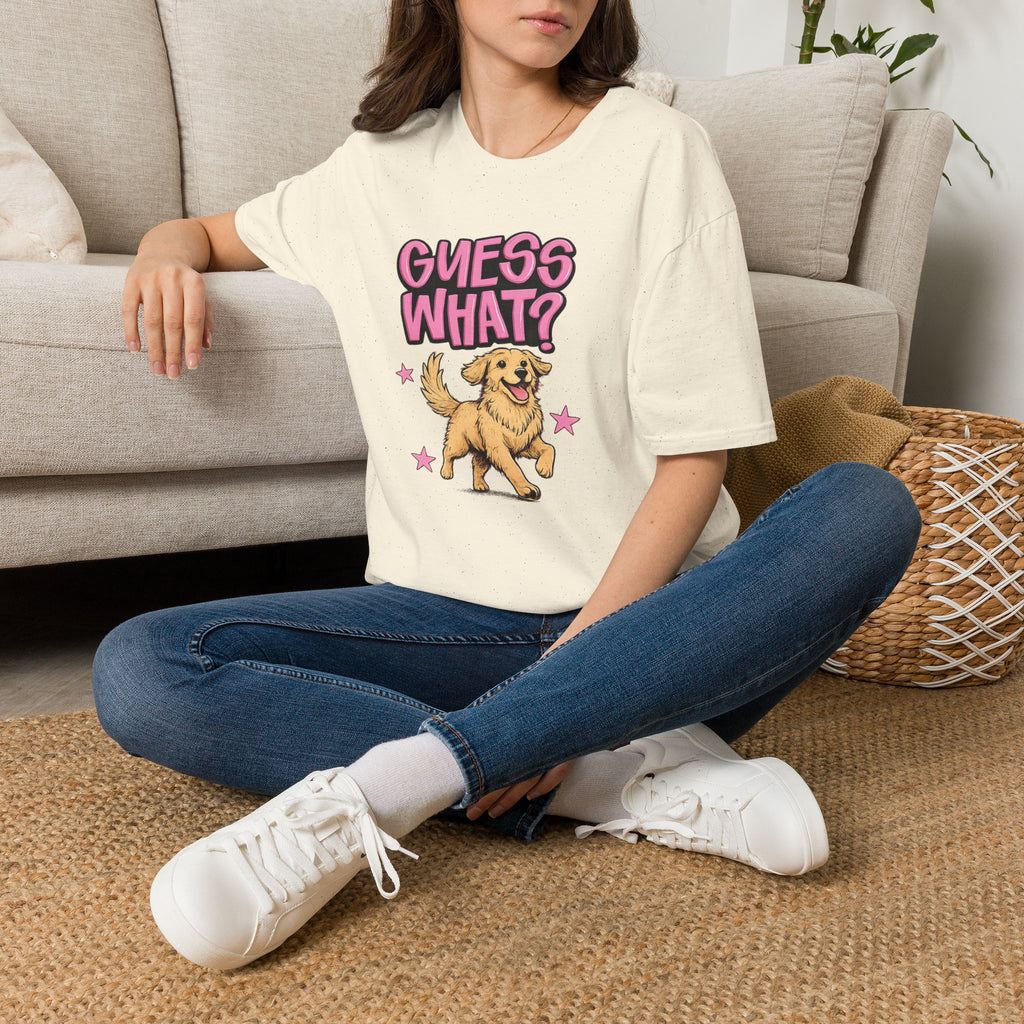 Guess What? Golden Retriever T-Shirt — Cute Dog Graphic Tee
