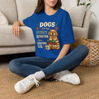 Dogs Are My Favorite Distraction T-Shirt – Cute Golden Retriever Paw Print Tee