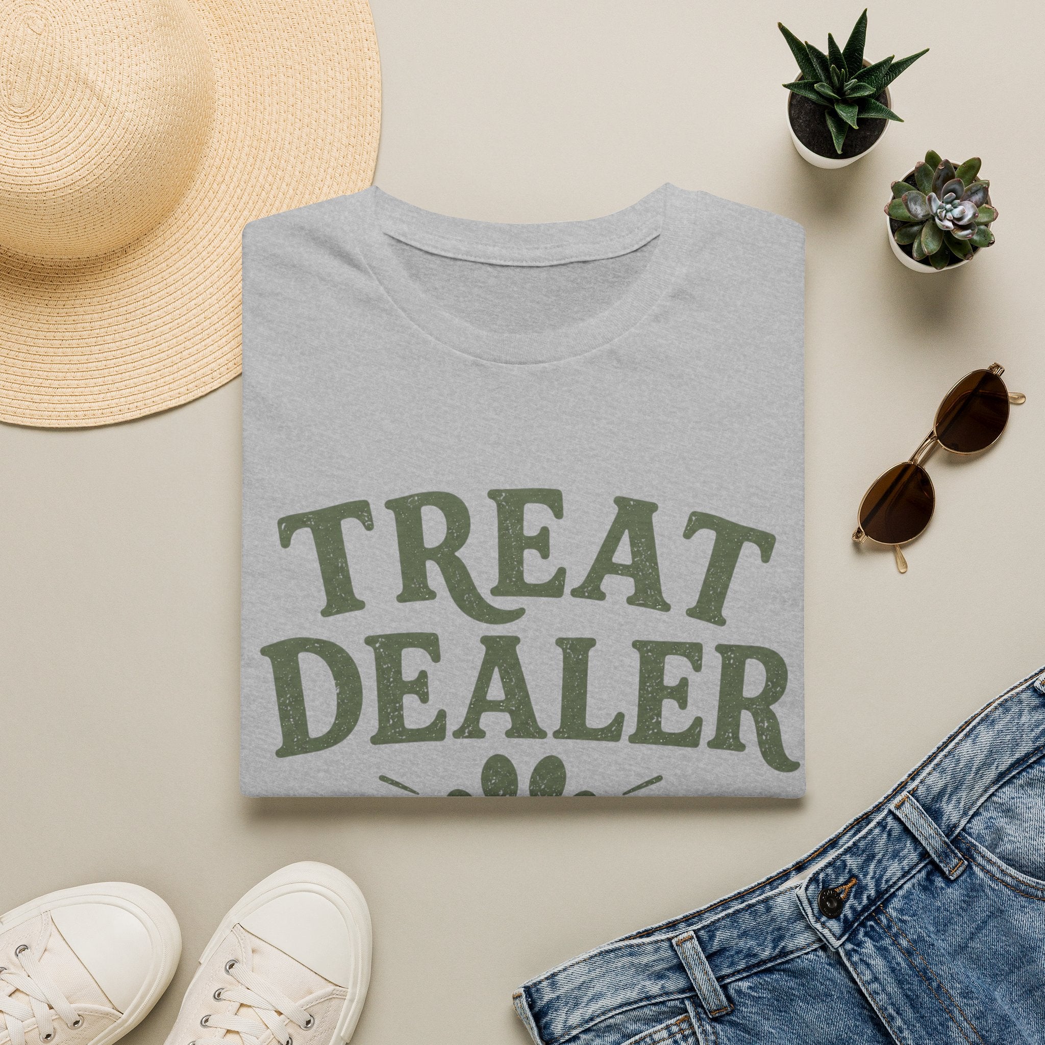 Treat Dealer T-Shirt — Funny Pet Treats Paw Print Tee for Dog & Cat Lovers