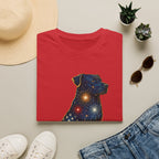 Patriotic Fireworks Dog T-Shirt — American Flag Labrador Graphic Tee