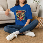 French Bulldog Dog Mom T-Shirt — Retro Sunset Frenchie Lover Tee
