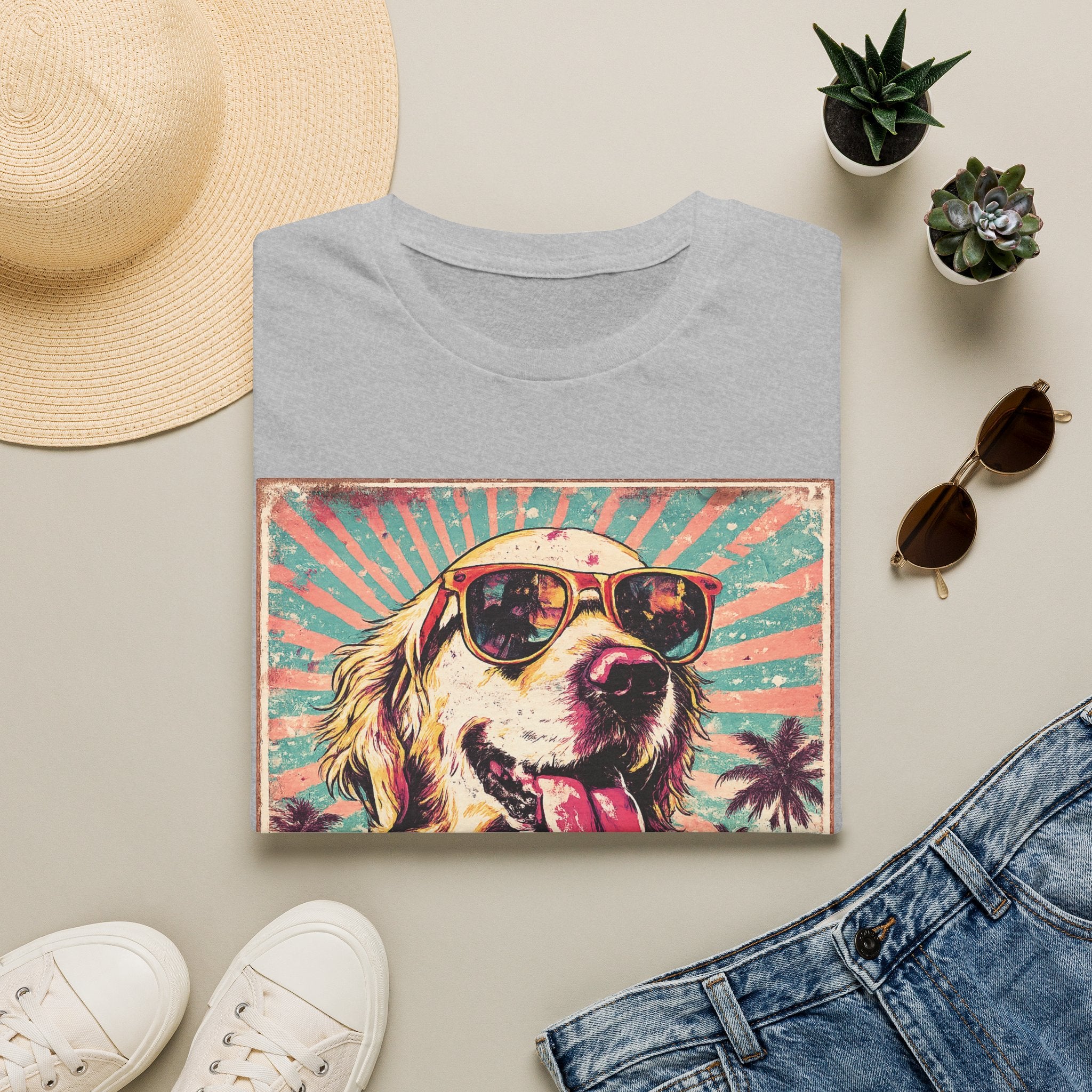 Golden Retriever Retro Tee — "In My Golden Era" Graphic T-Shirt