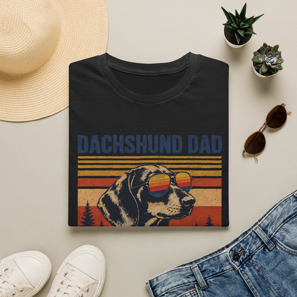 Dachshund Dad T-Shirt — Retro Sunglasses Sausage Dog Tee