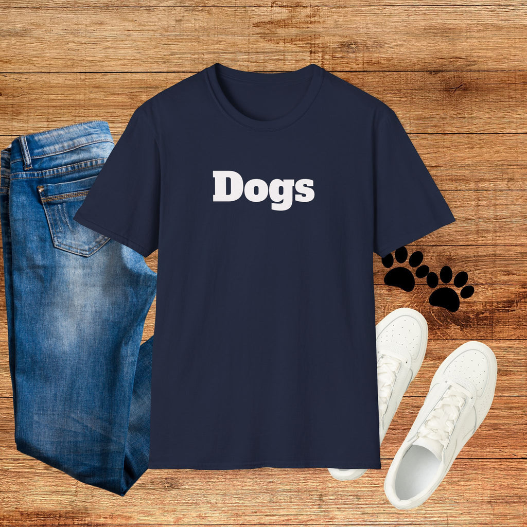 Dogs T-Shirt — Minimalist Dog Lover Tee