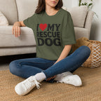 I Love My Rescue Dog T-Shirt