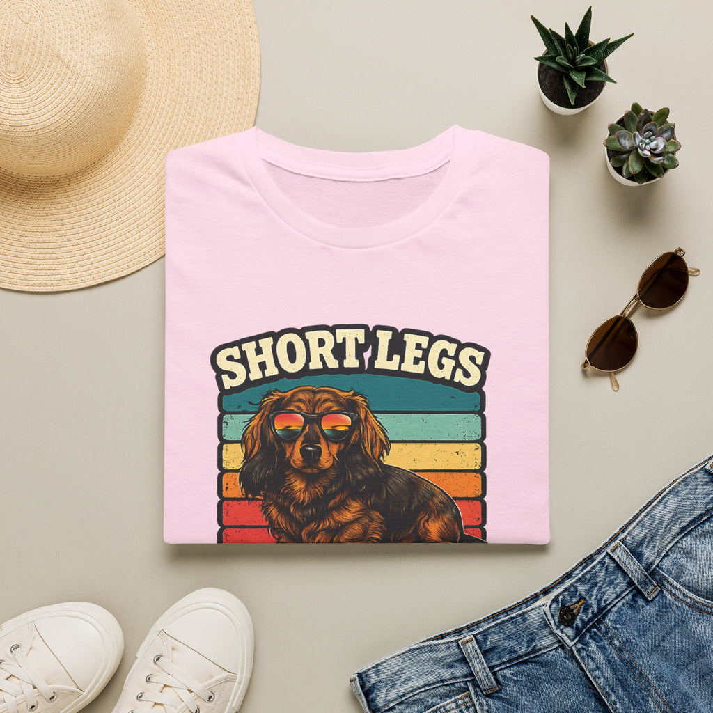 Short Legs Big Attitude T-Shirt — Retro Dachshund Dog Tee