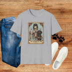Dachshund Mom Tarot Tee — 'Dog Mom' Skeleton Card Graphic T-Shirt
