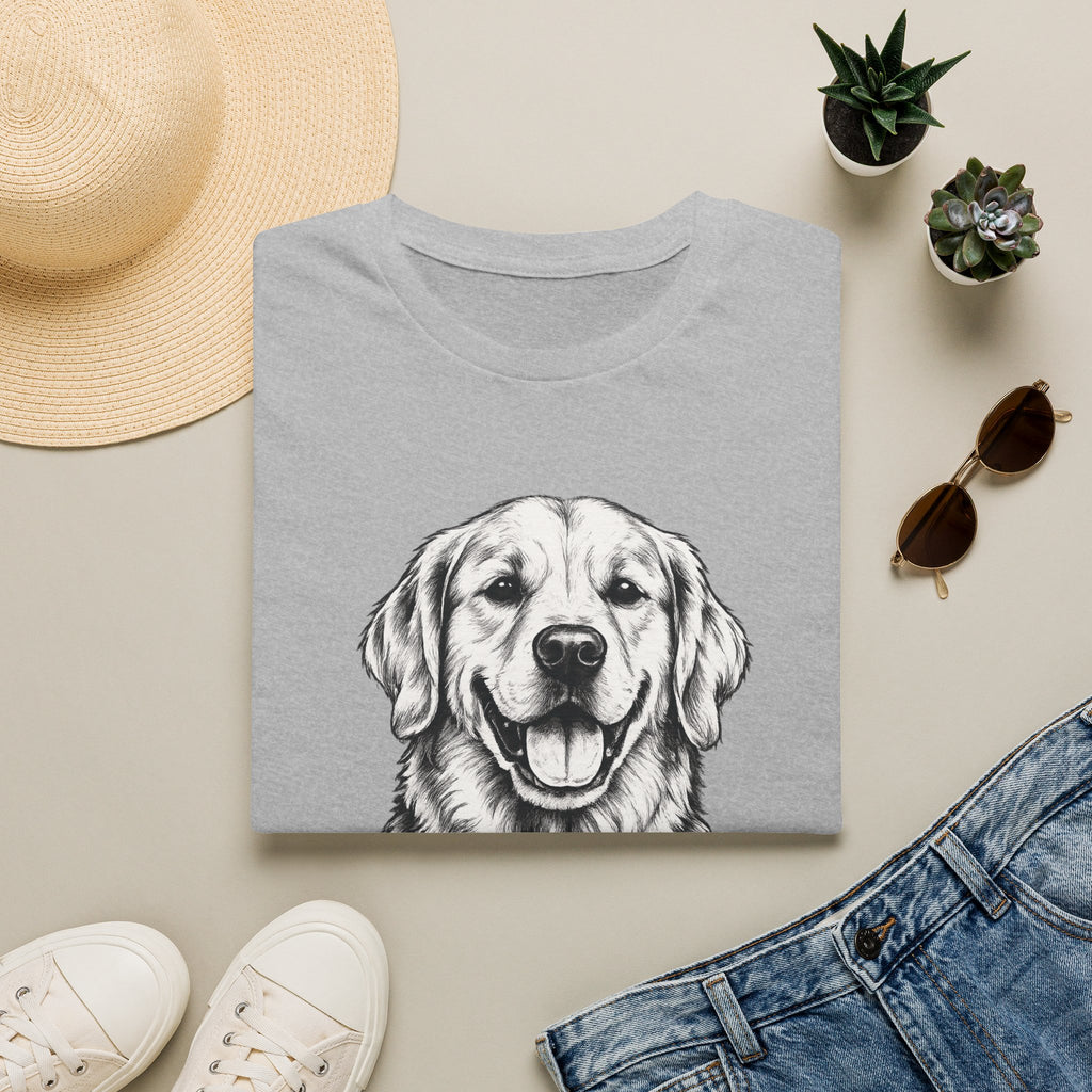 Dog Mom T‑Shirt — 'Best Dog Mom Ever' Golden Retriever Tee