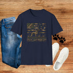 Duck Hunting American Flag T-Shirt — Local Southern Boy Retriever Design