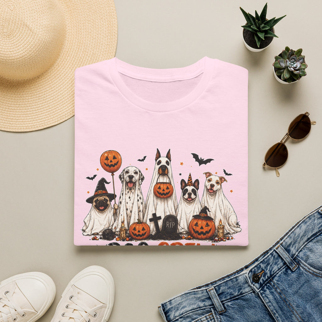 Halloween 'Boo Crew' Dog T-Shirt — Cute Puppy Ghosts & Pumpkins