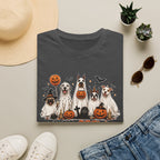 Halloween 'Boo Crew' Dog T-Shirt — Cute Puppy Ghosts & Pumpkins