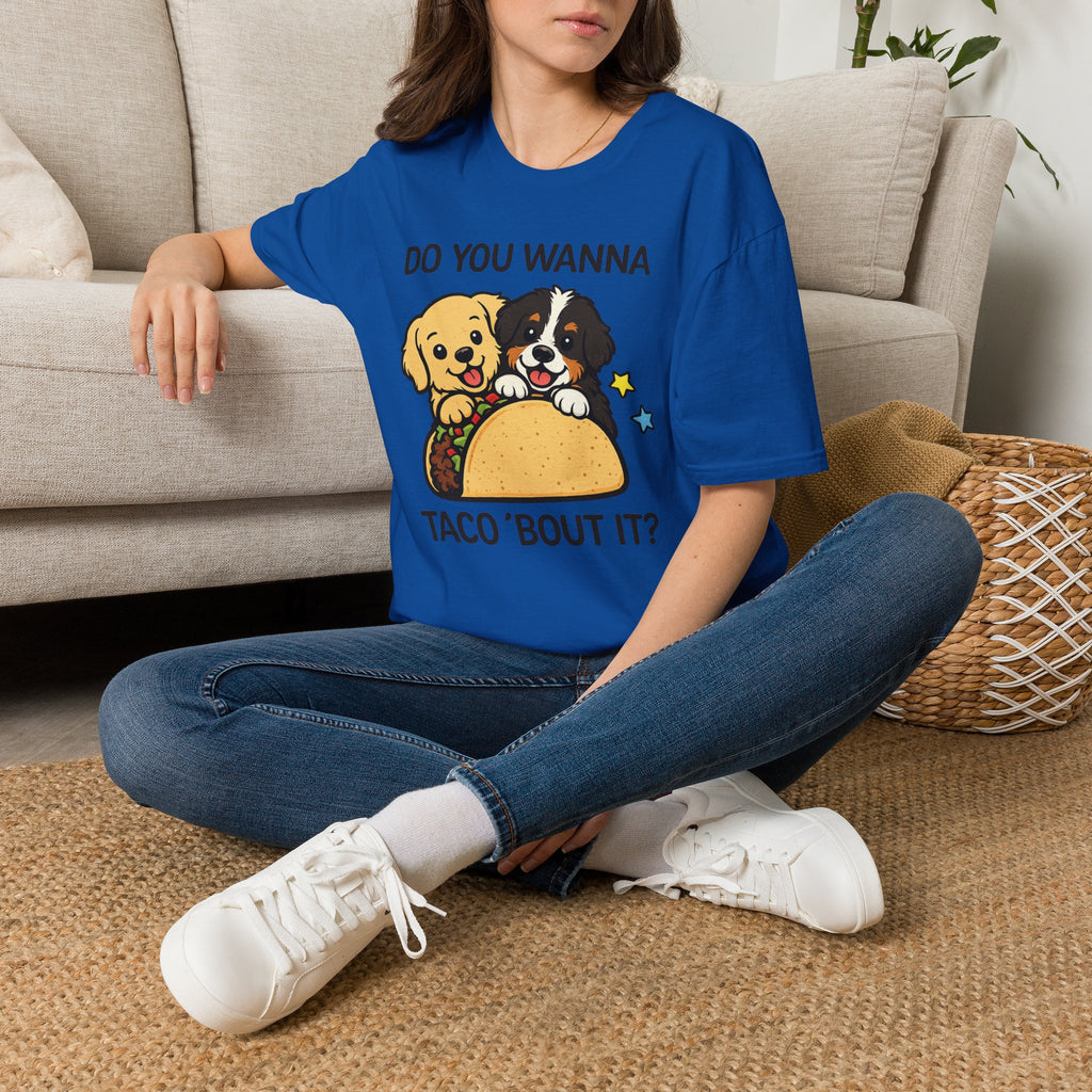 Do You Wanna Taco 'Bout It? Cute Puppy Taco Graphic Tee
