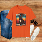 Short Legs Big Attitude T-Shirt — Retro French Bulldog Graphic Tee