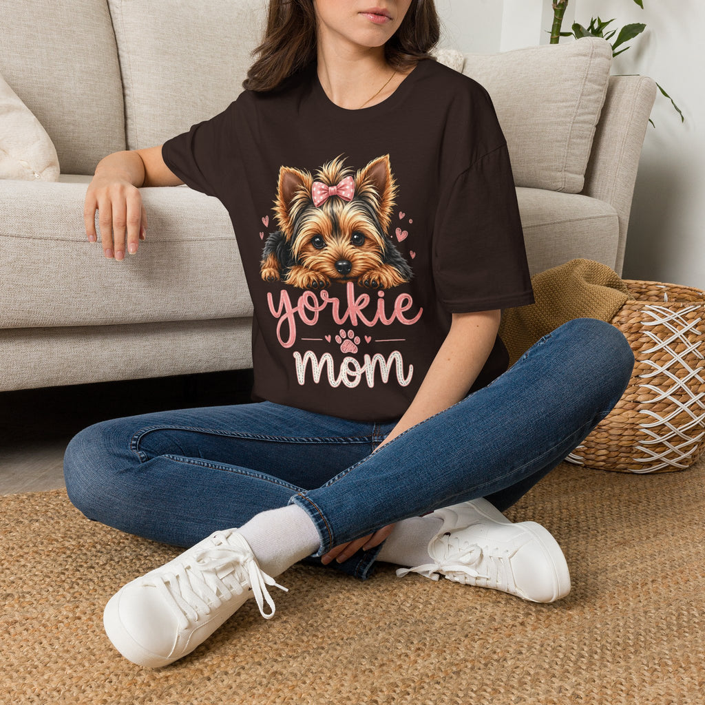 Yorkie Mom T-Shirt — Cute Yorkshire Terrier Puppy Tee