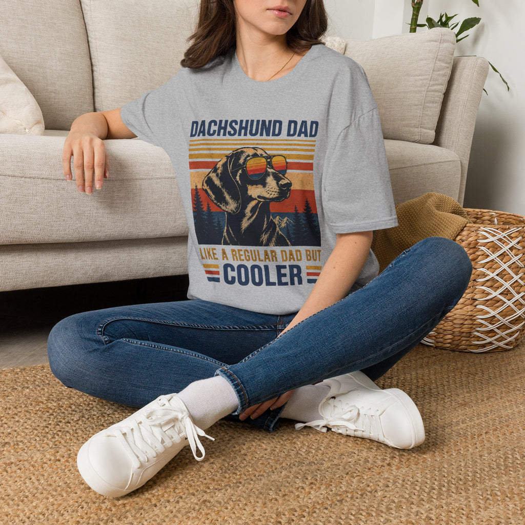 Dachshund Dad T-Shirt — Retro Sunglasses Sausage Dog Tee
