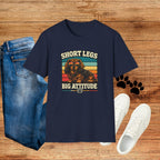 Short Legs Big Attitude T-Shirt — Retro Dachshund Dog Tee