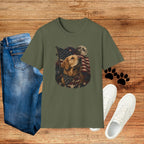 Patriotic Golden Retriever T‑Shirt