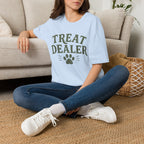 Treat Dealer T-Shirt — Funny Pet Treats Paw Print Tee for Dog & Cat Lovers