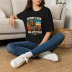 Dachshund Short Legs, Big Attitude Retro Stripe T-Shirt