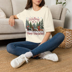 Walking in a Wiener Wonderland Forest Dogs Holiday Shirt