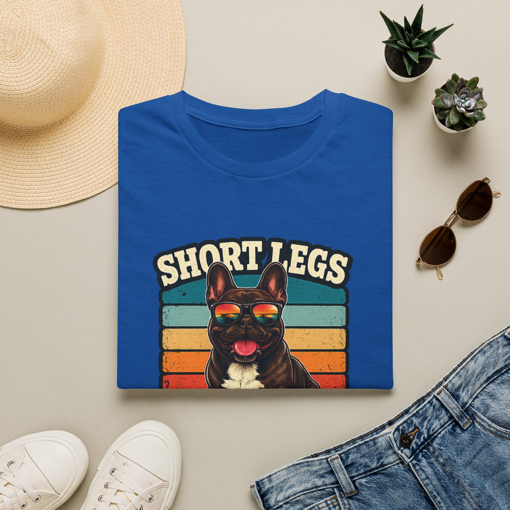 Short Legs Big Attitude T-Shirt — Retro French Bulldog Graphic Tee