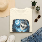 Wolf Moon T-Shirt — Majestic Husky Forest Night Tee
