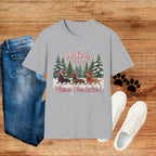 Walking in a Wiener Wonderland Forest Dogs Holiday Shirt
