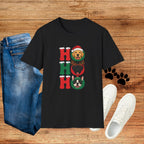 Christmas 'Ho Ho Ho' Dog T-Shirt — Festive Labrador, Pug & Frenchie Holiday Tee