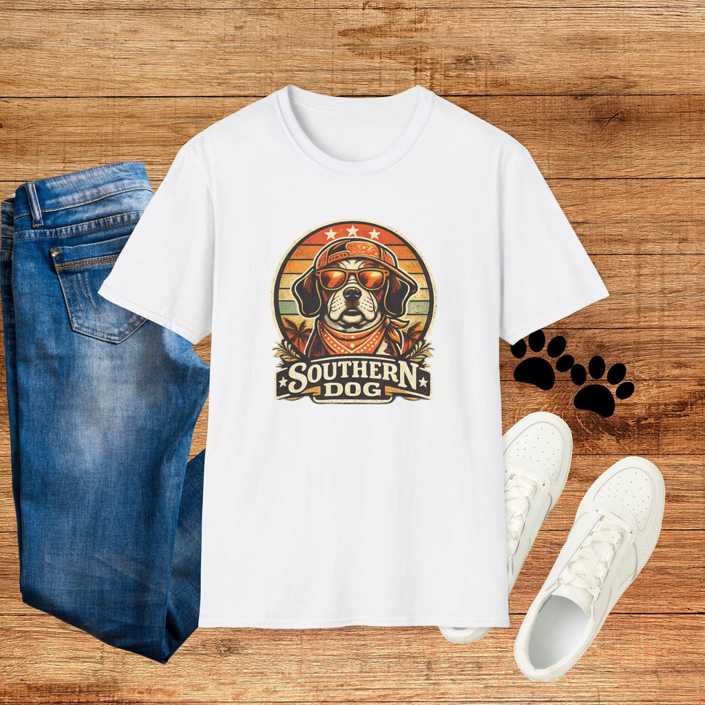 Southern Dog T-Shirt — Retro Sunglasses Beagle Graphic Tee