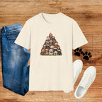 Christmas Dog Tree T-Shirt — Cute Holiday Puppies Pyramid Graphic Tee