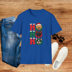 Christmas 'Ho Ho Ho' Dog T-Shirt — Festive Labrador, Pug & Frenchie Holiday Tee