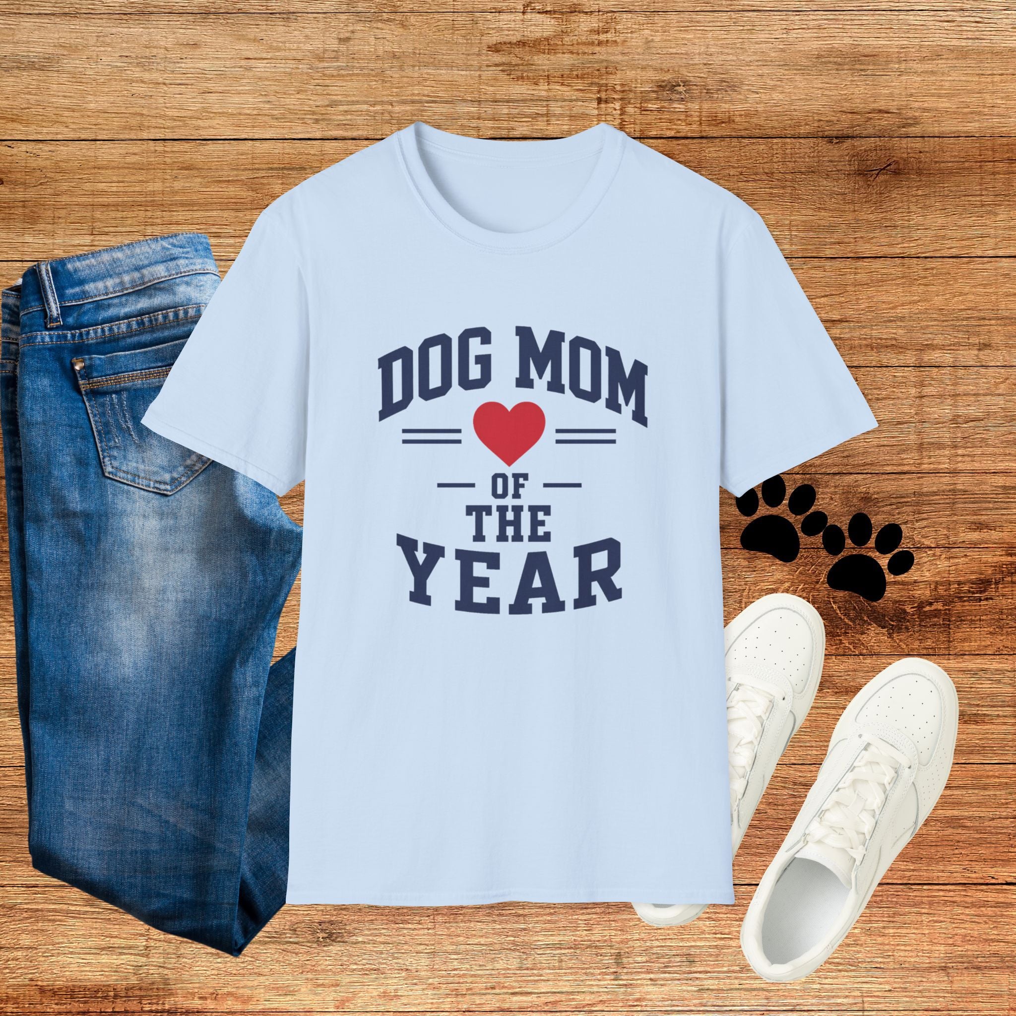 Dog Mom of the Year Heart Graphic