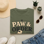 Paw & Order Dog T-Shirt — Funny Canine Pun Tee for Dog Lovers