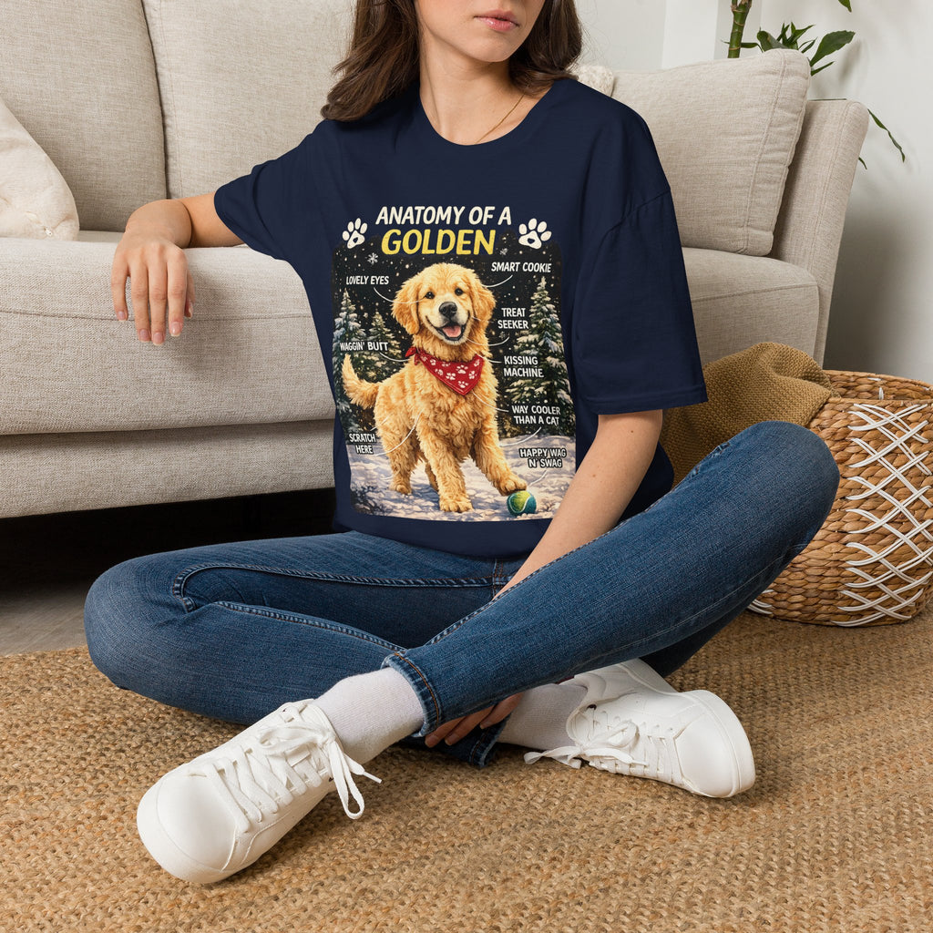 Anatomy of a Golden T-Shirt – Funny Golden Retriever Dog Tee