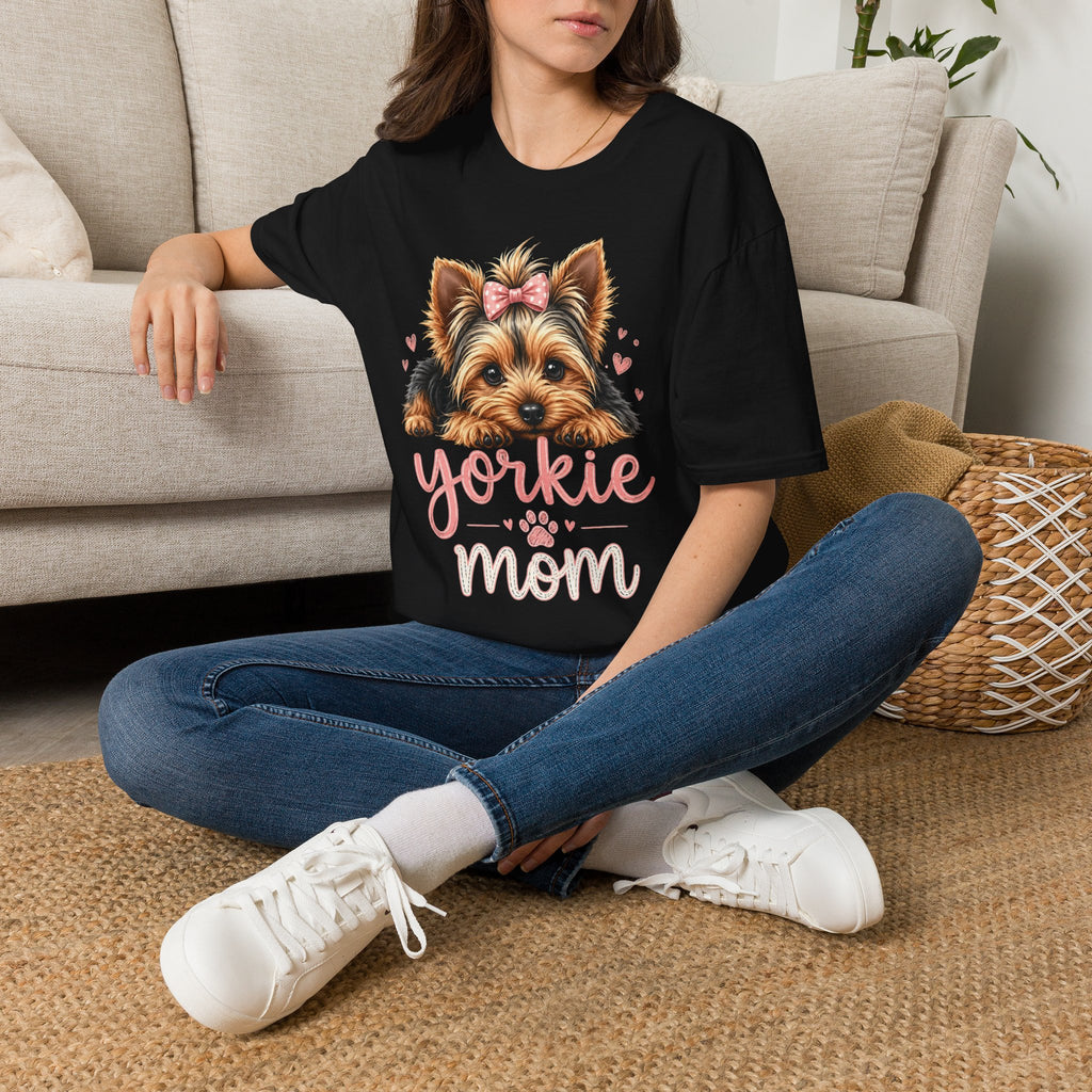 Yorkie Mom T-Shirt — Cute Yorkshire Terrier Puppy Tee