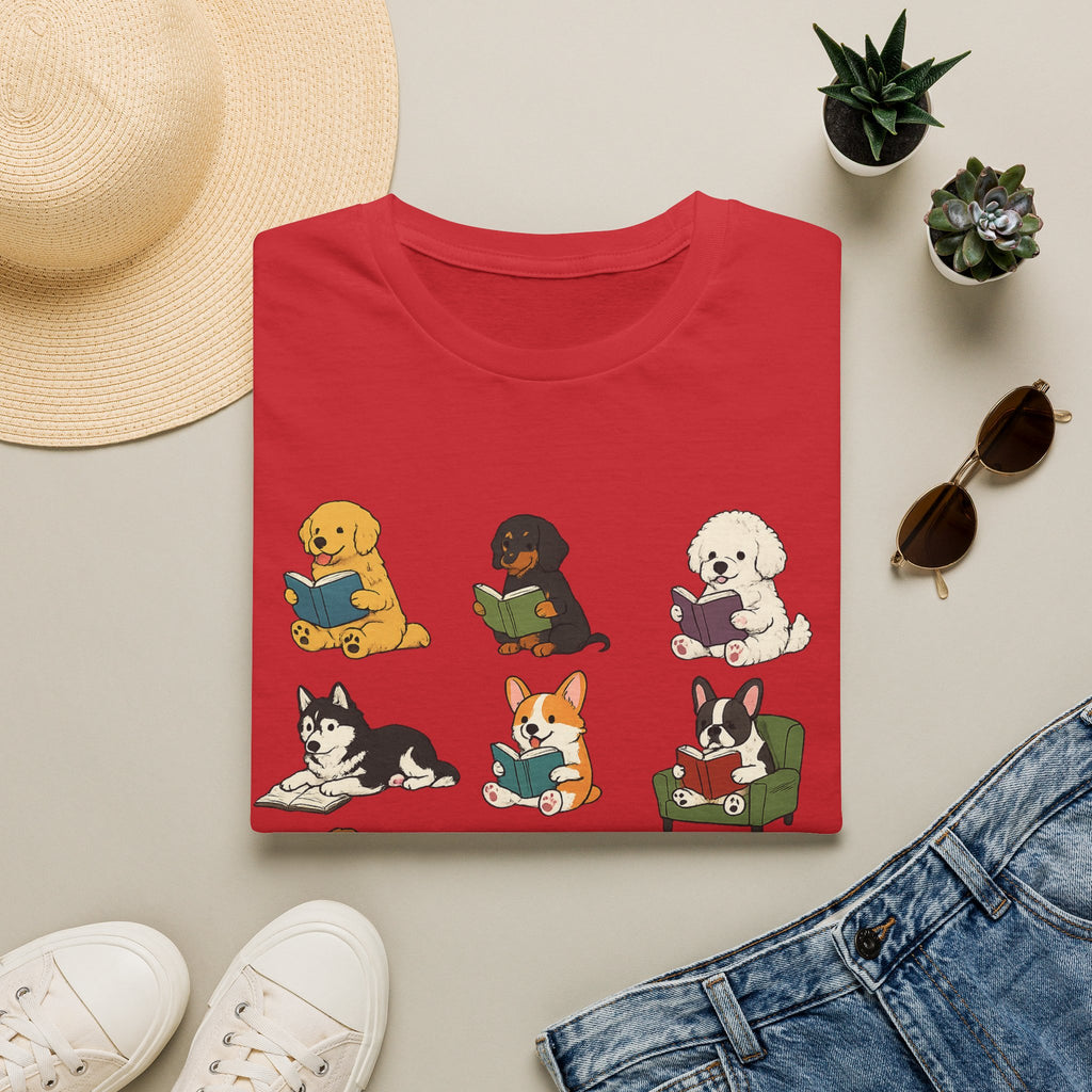 Reading Dogs T-Shirt — Cute Puppy Book Club Graphic Tee