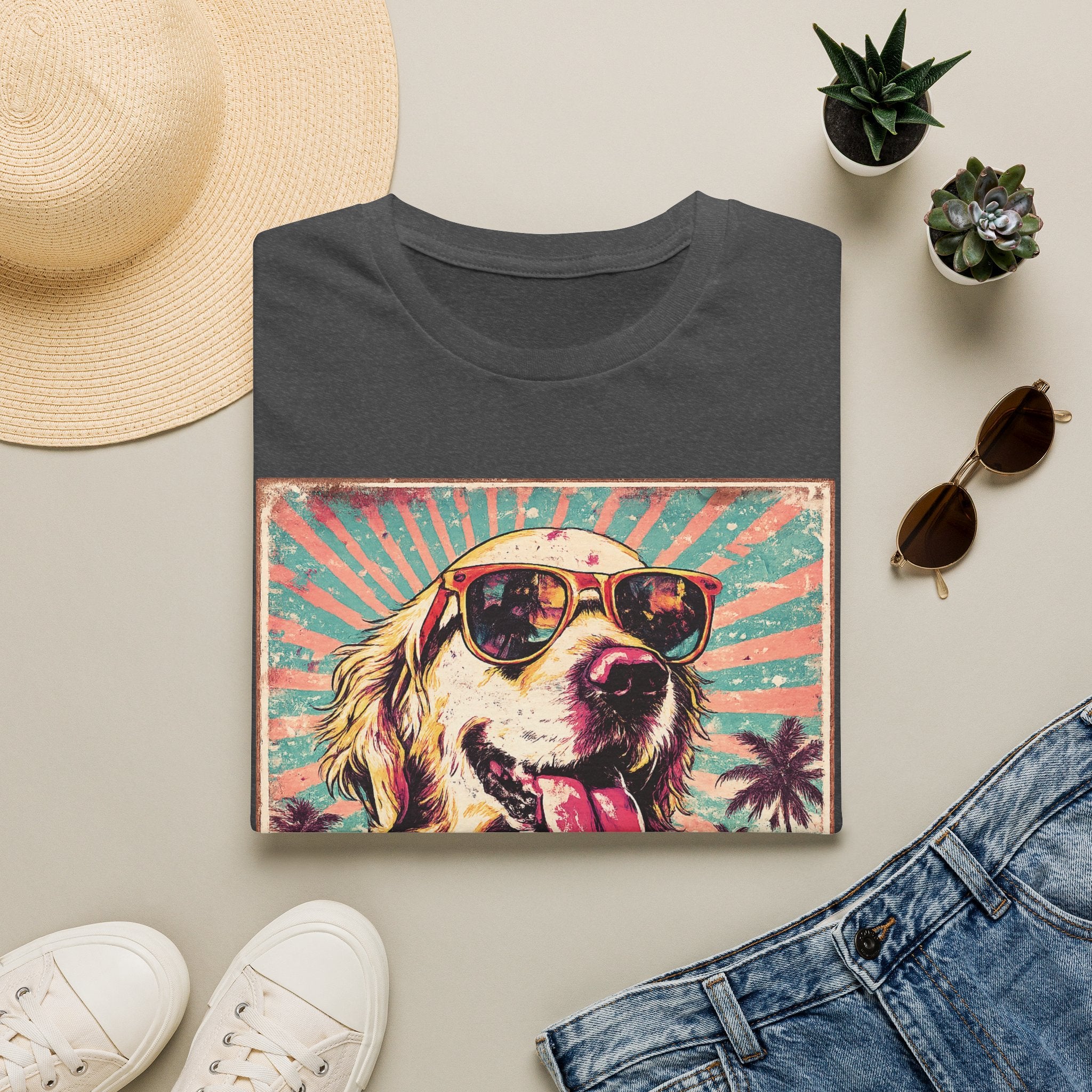Golden Retriever Retro Tee — "In My Golden Era" Graphic T-Shirt