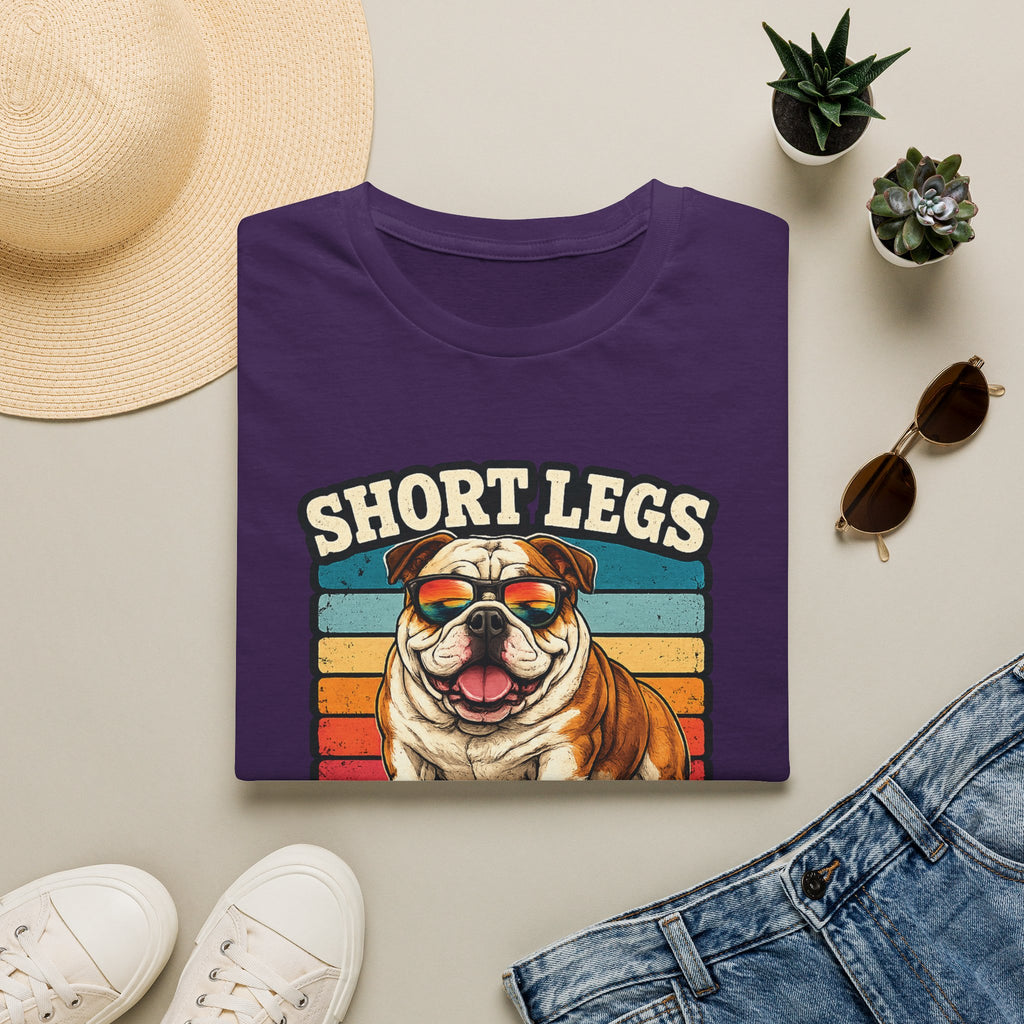 Bulldog Short Legs, Big Attitude Retro T-Shirt