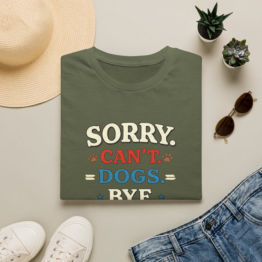Sorry Can’t — Dogs Bye T-Shirt