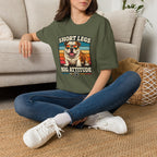 Bulldog Short Legs, Big Attitude Retro T-Shirt