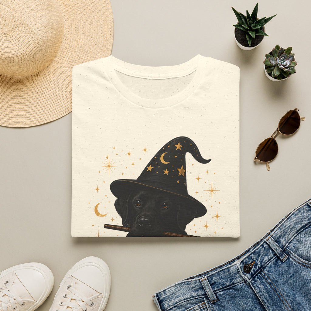 Labracadabra T-Shirt — Witch Hat Black Lab Halloween Tee