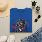 Patriotic Dachshund Tee — American Flag Cowboy Dog T-Shirt