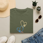 Pastel Paw Heart Trio Tee (Pet Lover Gift)
