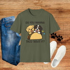 Do You Wanna Taco 'Bout It? Cute Puppy Taco Graphic Tee