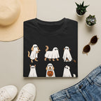 Ghost Dogs Halloween T-Shirt — Cute Puppy Ghosts with Pumpkin Design