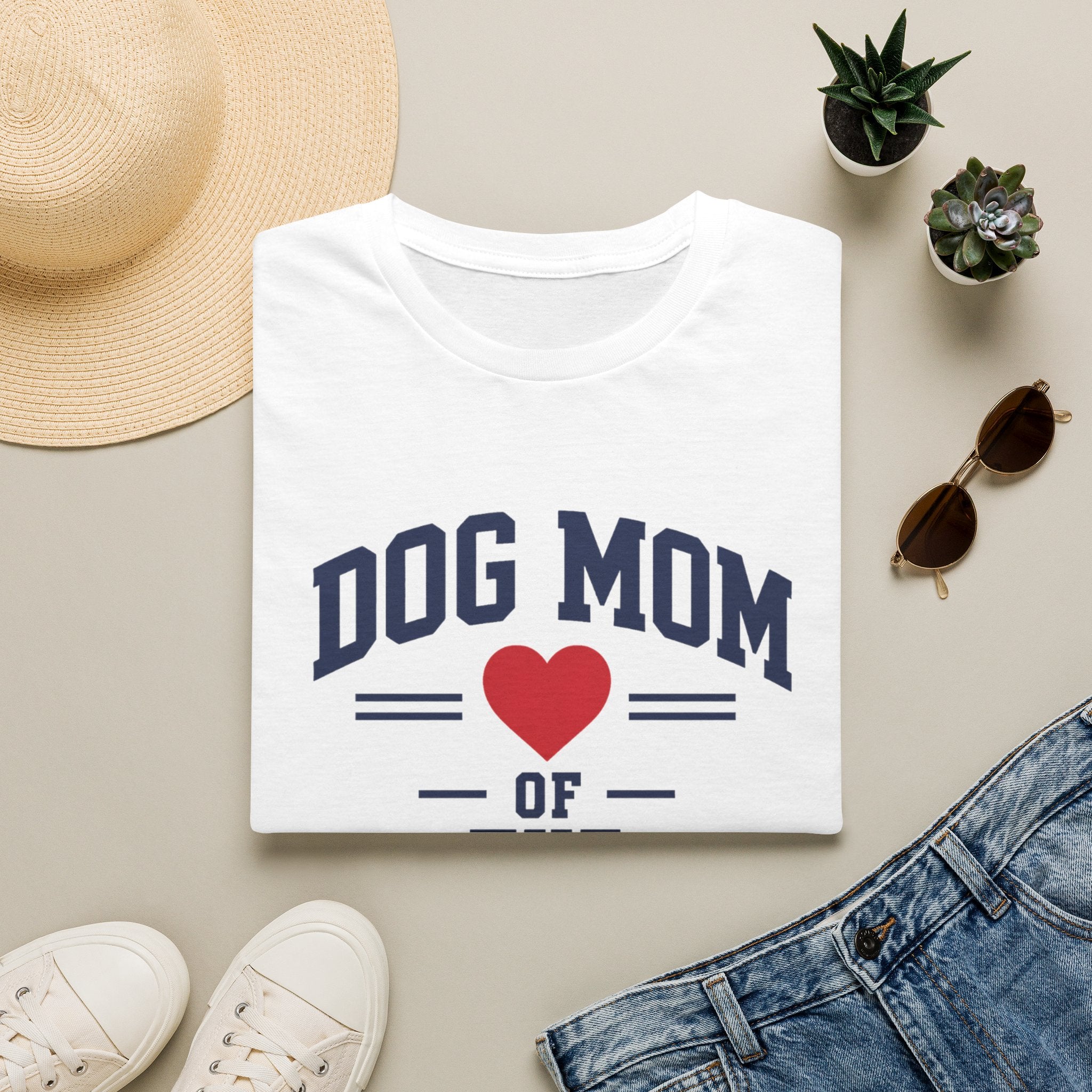 Dog Mom of the Year Heart Graphic
