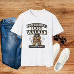 Professional Dog Walker T-Shirt — Certified by Dogs Graphic Tee