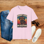 Short Legs Big Attitude T-Shirt — Retro Dachshund Graphic Tee